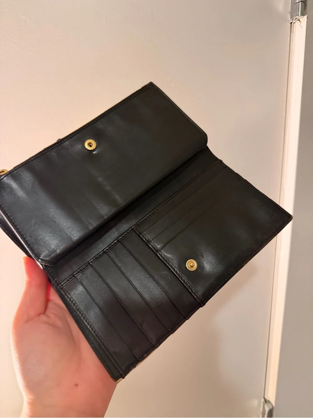 Miu Miu Croc-Embossed Beige Leather Card Holder with Gold Lock